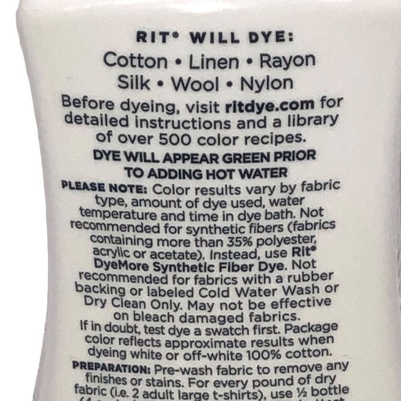 New Sealed Rit All Purpose Liquid Dye golden yellow 8.0 Fl Oz 236mL - Picture 2 of 4